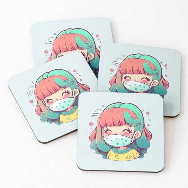 Item preview, Masked Marvel, a Girl's Quirky Quarantine Adventure designed and sold by ultra-cute.