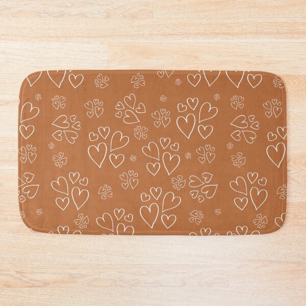 Item preview, Heart pattern earth tones  designed and sold by Krissys-Art.