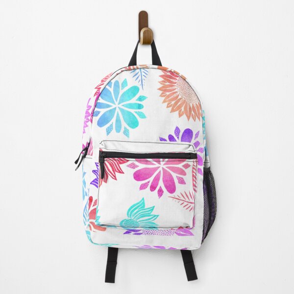 Item preview, Watercolor Gradient Flowers in Pink Purple Blue   designed and sold by outsickme3.