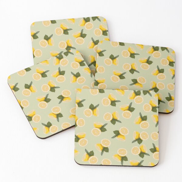 Item preview, Yellow Citrus Lemon Fruit on Pale Lime Green Graphic   designed and sold by outsickme3.
