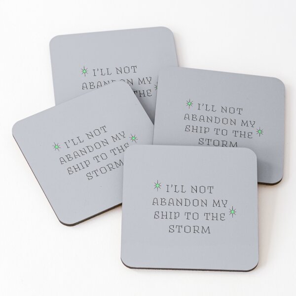 Item preview, I'll Not Abandon My Ship To The Storm Stoicism | Green Stars designed and sold by stoicjimny.