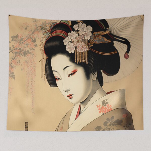 Item preview, Kazumi - geisha / traditional style designed and sold by EnjoyDigitalArt.