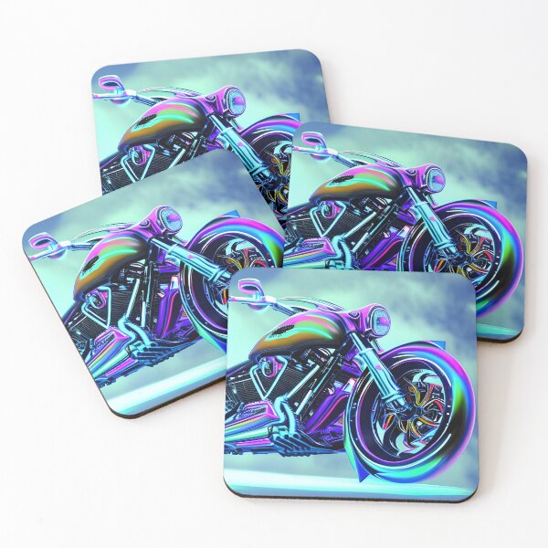 Item preview, Custom chopper in cool neon light designed and sold by Dalive.