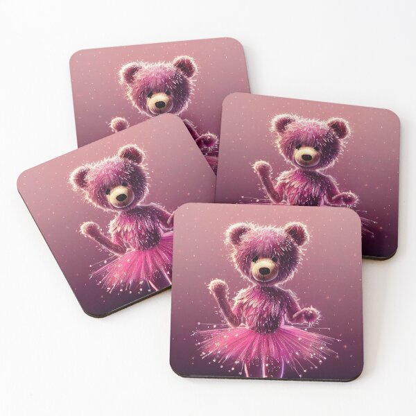 Item preview, Ballet dancer plush teddy bear in pink tutu designed and sold by EmeraldeaArt.