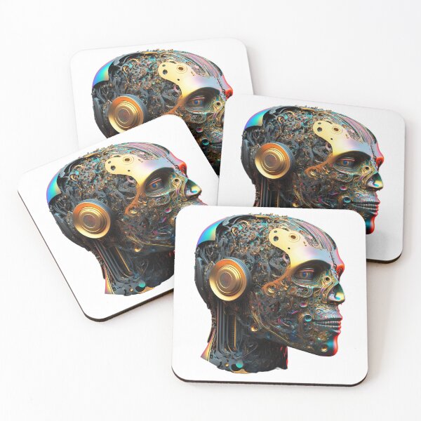 Item preview, Cyborg Head - Mike | The Singuarity | Human Cyborg | Sci-Fi Cyborg | Artificial Intelligence Cyborg | Gift for Boyfriend designed and sold by Synthetic-Intel.