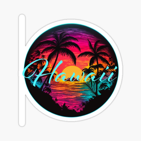 Beautiful Hawaii Sunset Sticker