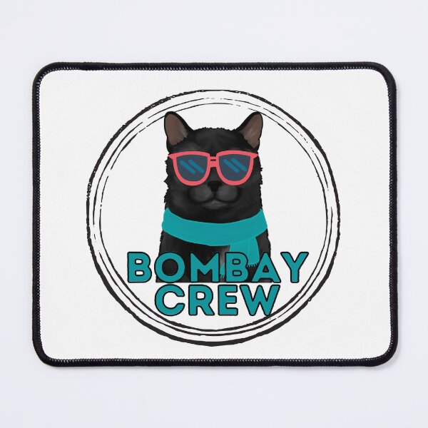 Item preview, Bombay cat crew cool brown cat in sunglasses designed and sold by JoeyGraceCatCo.