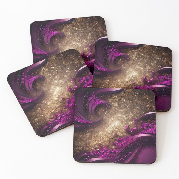 Item preview, Sparkling Gold & Magenta Inspired by the Glamour of Luxury Gold Dust designed and sold by HiArtify ❤️.