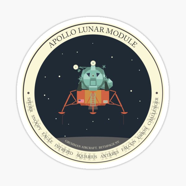 APOLLO LUNAR MODULE Sticker