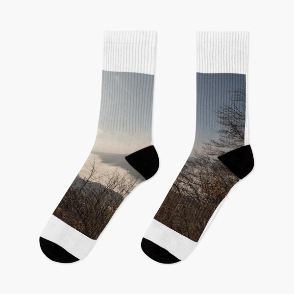 Item preview, hills with mist in valleys during autumn designed and sold by honza28683.
