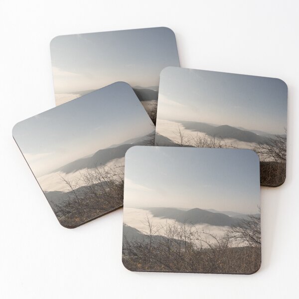 Item preview, hills with mist in valleys during autumn designed and sold by honza28683.