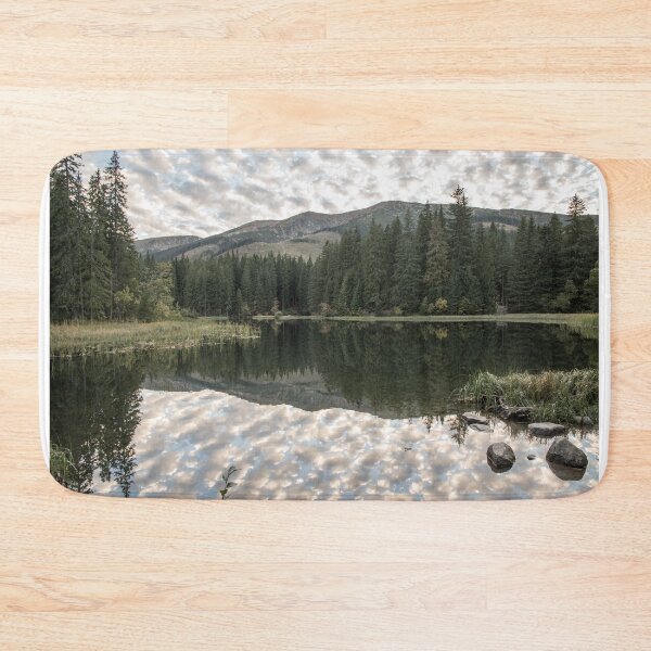 Item preview, Lake with hills and sky mirroring on waterground designed and sold by honza28683.