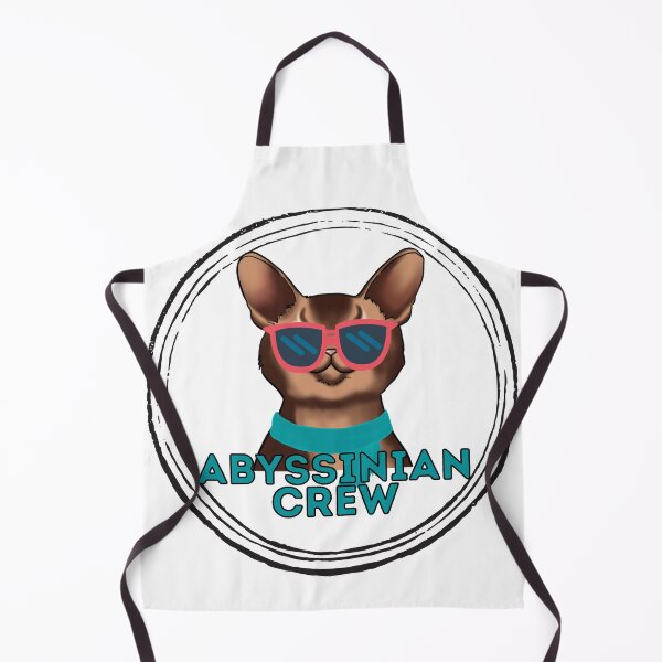 Item preview, Abyssinian cat crew cool  cat in sunglasses designed and sold by JoeyGraceCatCo.
