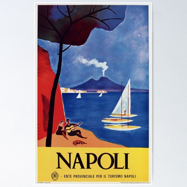 fanion mini drapeau pays voiture decoration souvenir blason naples napoli  italie