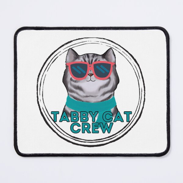 Item preview, Tabby cat crew cool cat in sunglasses designed and sold by JoeyGraceCatCo.
