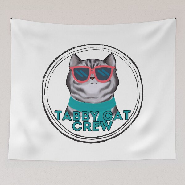 Item preview, Tabby cat crew cool  cat in sunglasses designed and sold by JoeyGraceCatCo.