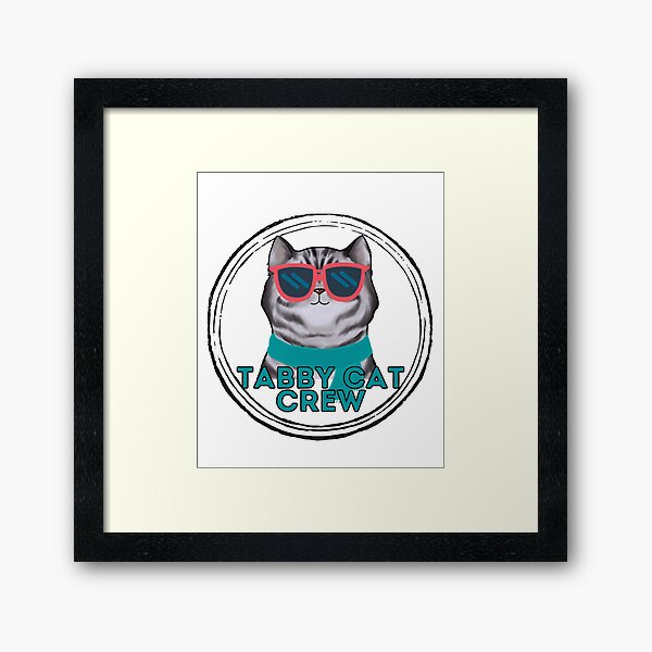 Item preview, Tabby cat crew cool  cat in sunglasses designed and sold by JoeyGraceCatCo.
