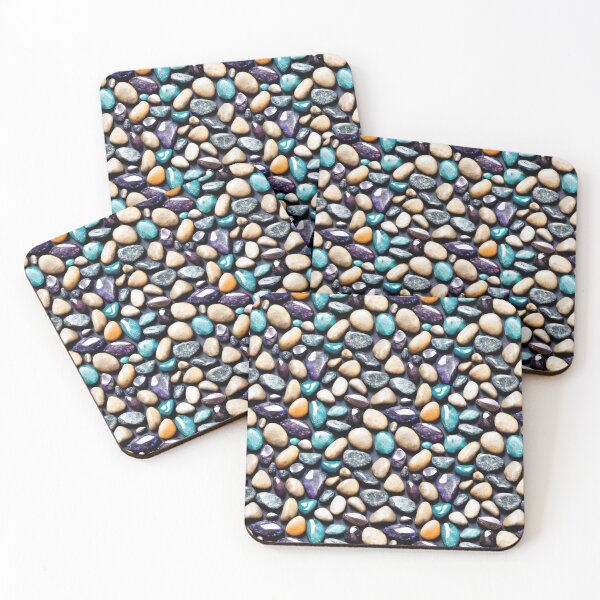 Item preview, Seamless pebbles and stones 18 designed and sold by hendrikspix.