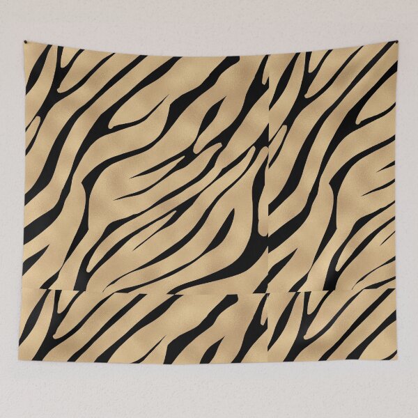 Item preview, Elegant Metallic Gold Zebra Black Animal designed and sold by SeemDev786.