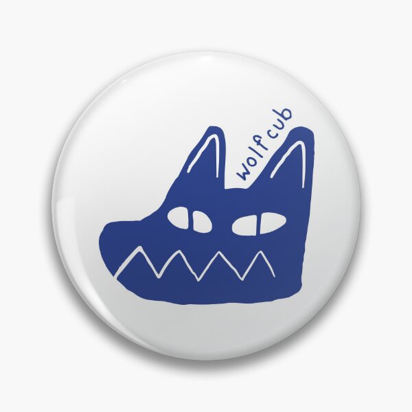 Item preview, blue wolf cub designed and sold by 12and3.