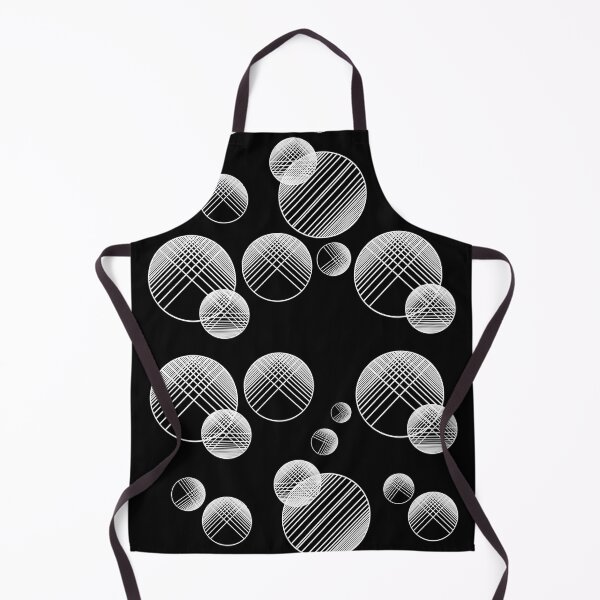 Item preview, Monochrome geometric pattern with circles and lines. Black and white designed and sold by KateQR.