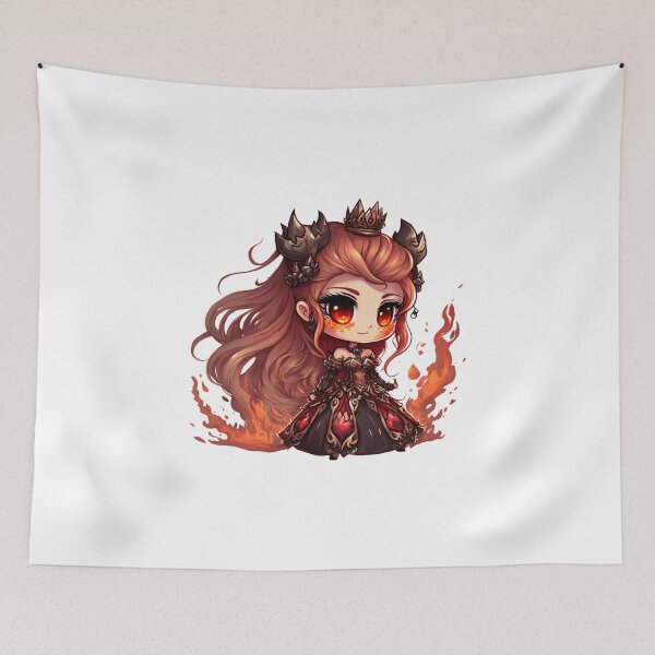 Item preview, Fiery Reign: Chibi Fire Princess designed and sold by TheChibiStore.
