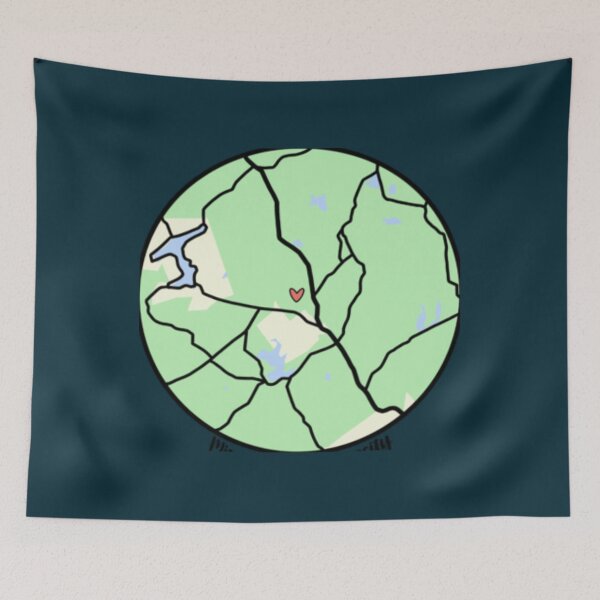 Item preview, Misericordia University Map   designed and sold by dreametan3.