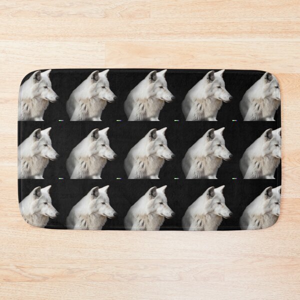 Item preview, Portrait of an white wolf on a black background, professional photo - 2/4 designed and sold by T-Shirt-Group.