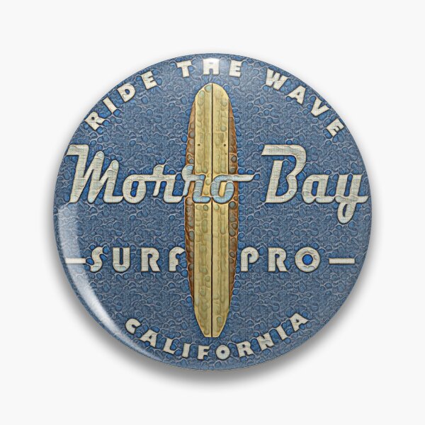 Item preview, Morro Bay, California Surf Logo designed and sold by AboutBeaches.