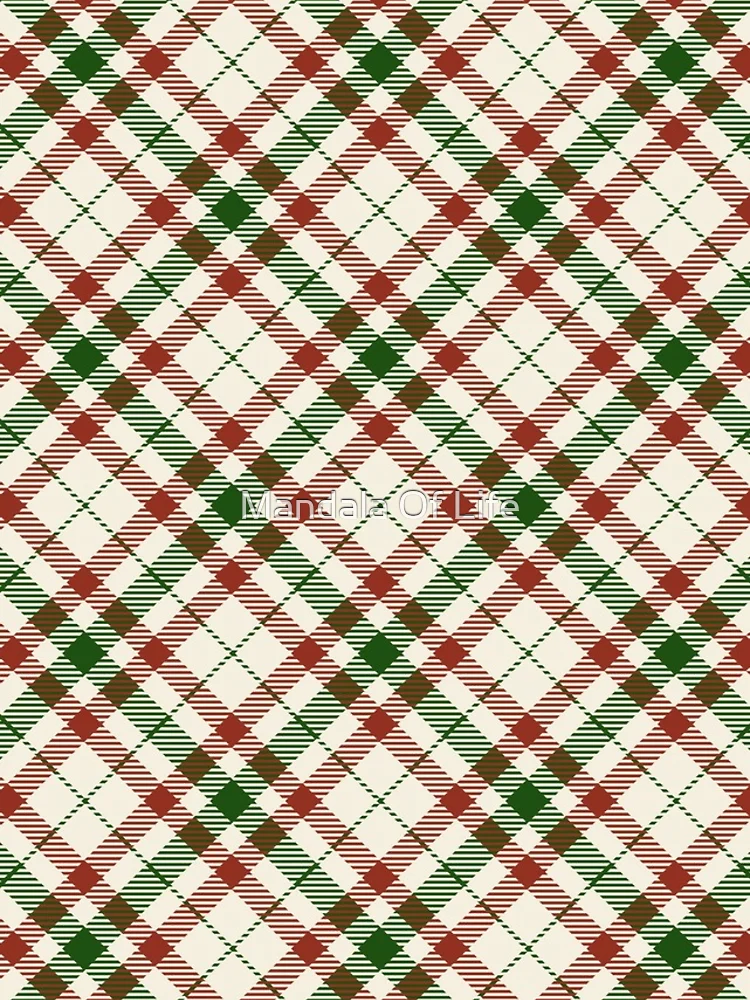 Thumbnail 4 of 4, iPhone Case, Holiday Plaid 2 designed and sold by Mandala Of Life.