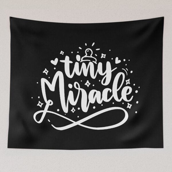 Item preview, Tiny Miracle - White quotes designed and sold by jwebmarket.