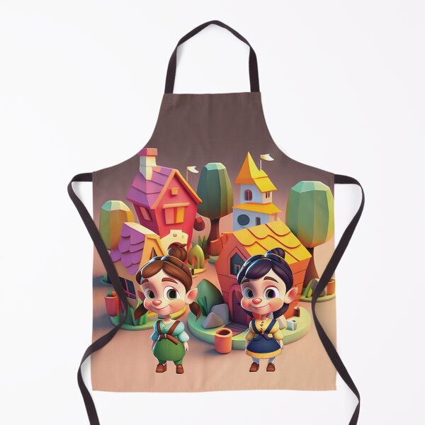Item preview, Cute 3d villagers for kids #1 designed and sold by FunArt4You.