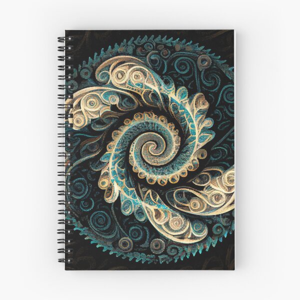 Aperçu de l'œuvre Swirling Circular Rough Crafty Transitional Pattern Digital Painting créée et vendue par CodeAndColors.