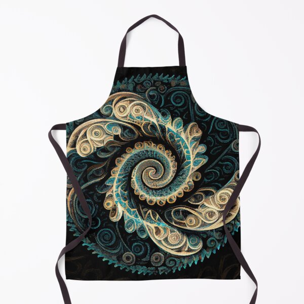 Aperçu de l'œuvre Swirling Circular Rough Crafty Transitional Pattern Digital Painting créée et vendue par CodeAndColors.