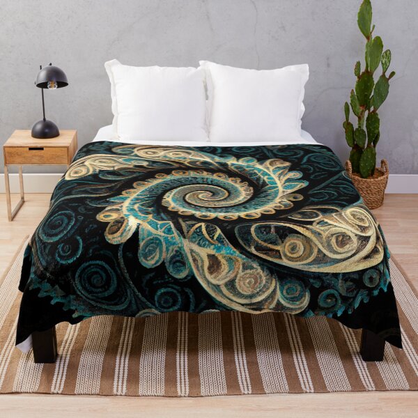 Item preview, Swirling Circular Rough Crafty Transitional Pattern Digital Painting designed and sold by CodeAndColors.