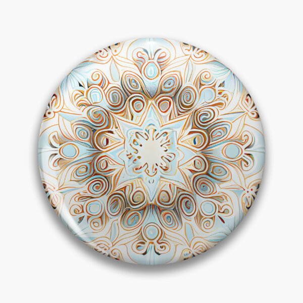 Artikelvorschau, Soft Pale Symmetrical Traditional Pattern Digital Painting entworfen und verkauft von CodeAndColors.
