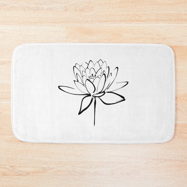 Item preview, Lotus Flower Calligraphy (Black) Photographic Print designed and sold by chantelmardis1.