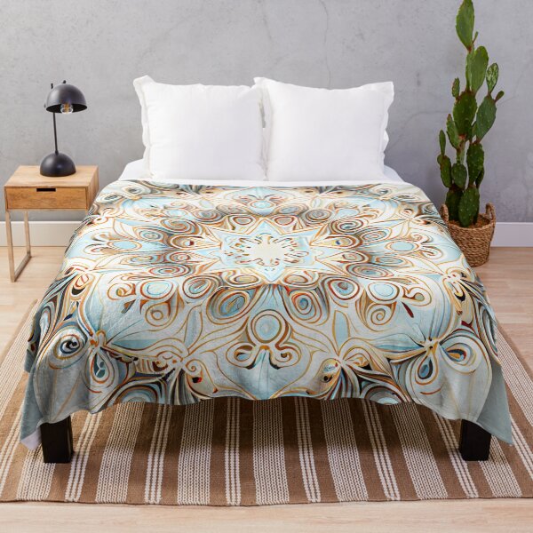 Item preview, Soft Pale Symmetrical Traditional Pattern Digital Painting designed and sold by CodeAndColors.