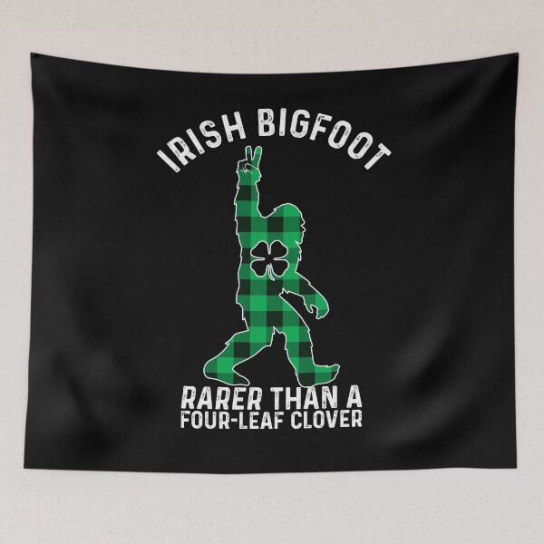 Item preview, St Patricks Day Irish Bigfoot Sasquatch Saint Paddy's Clover  designed and sold by Myth-Creatures.