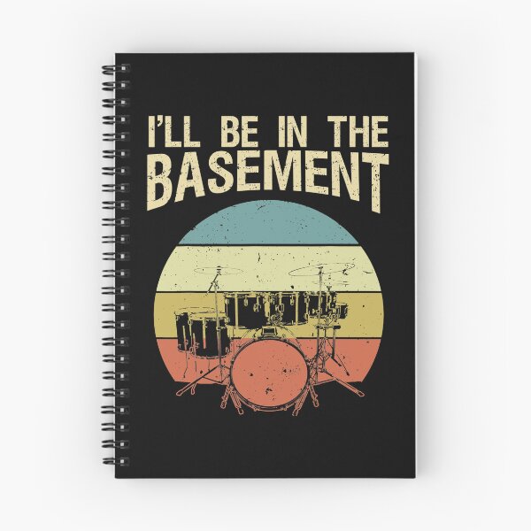 Item preview, I'll Be In The Basement Drum Set Drumming Drummer Vintage designed and sold by AnitaBice.