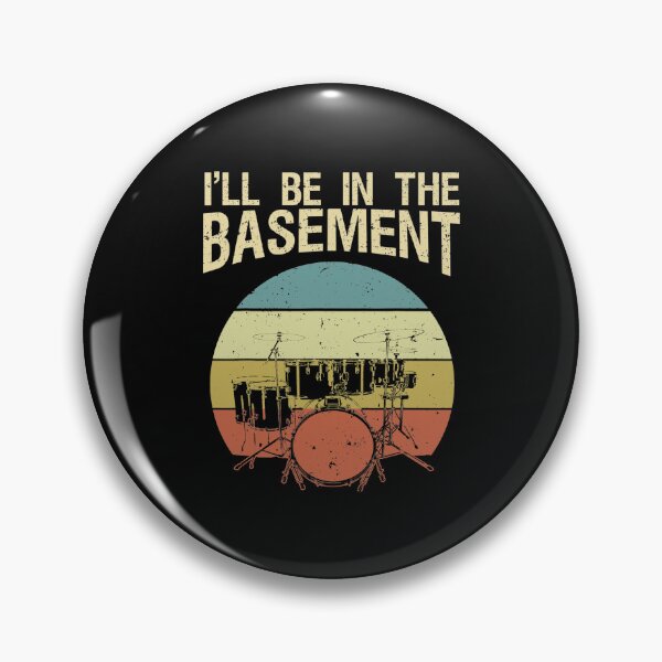 Item preview, I'll Be In The Basement Drum Set Drumming Drummer Vintage designed and sold by AnitaBice.