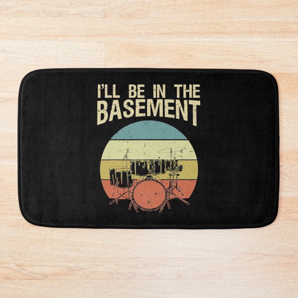 Item preview, I'll Be In The Basement Drum Set Drumming Drummer Vintage designed and sold by AnitaBice.