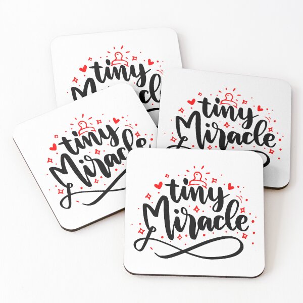 Item preview, Tiny Miracle - Black & red quotes designed and sold by jwebmarket.