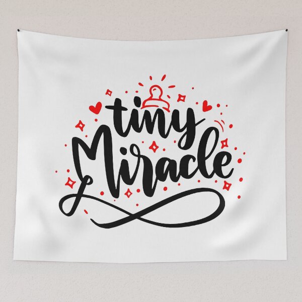 Item preview, Tiny Miracle - Black & red quotes designed and sold by jwebmarket.