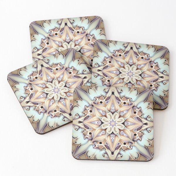 Item preview, Soft Pale Symmetrical Traditional Pattern Digital Painting designed and sold by CodeAndColors.