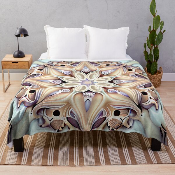 Item preview, Soft Pale Symmetrical Traditional Pattern Digital Painting designed and sold by CodeAndColors.