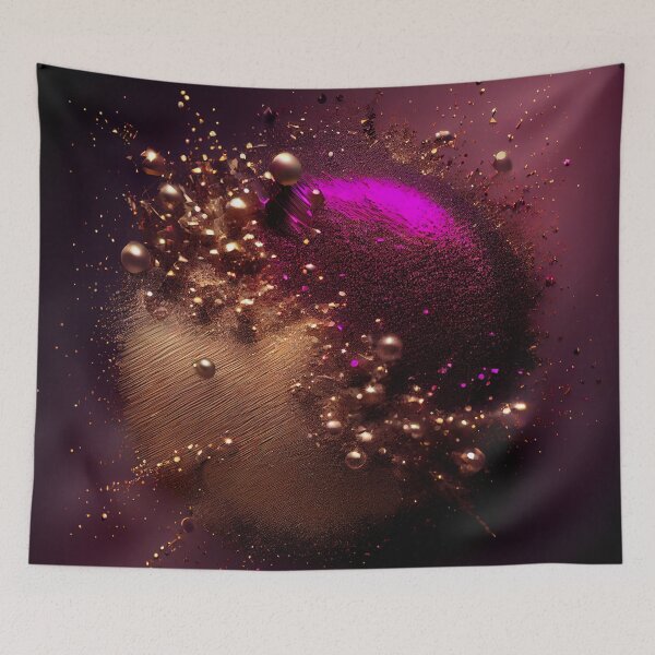 Item preview, Sparkling Gold & Magenta Inspired by the Glamour of Luxury Gold Dust designed and sold by HiArtify ❤️.