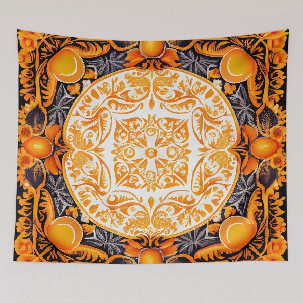 Aperçu de l'œuvre Peinture numérique à motifs méditerranéens imaginés par Orange Fine créée et vendue par CodeAndColors.