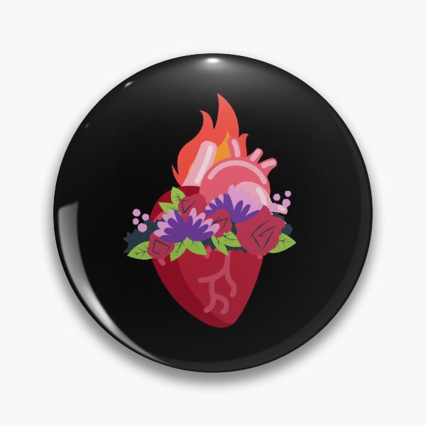 Item preview, Flaming Heart - Anatomically Correct Heart - purple designed and sold by ChanelleFyve.