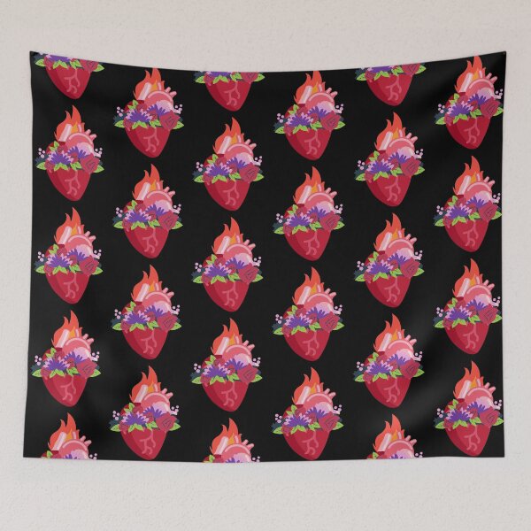 Item preview, Flaming Heart - Anatomically Correct Heart - purple designed and sold by ChanelleFyve.